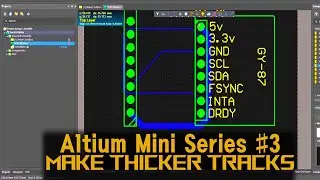 Altium #3 - Making power supply wires in PCB thicker in Altium | ProDrone Control | ASN