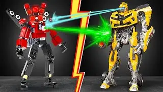 WATCH OUT! 😱 LEGO Skibidi Titan VS Bumblebee - WHO'S THE STRONGEST ROBOT?! 😎