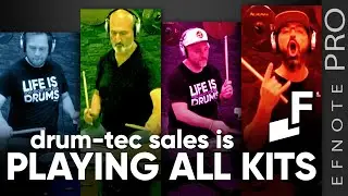 Watch the drum-tec sales-team playing ALL Kits on the EFNote Pro!