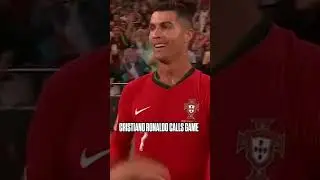 CRISTIANO RONALDO CALLS GAME!!! 😱🤯 #portugal #ronaldo #UEFA #Euro #WorldCup #R9