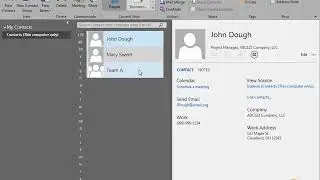 Working with Contacts in Outlook 2016