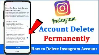 How to Delete Instagram account permanently | Instagram Account Delete Kaise Kare Permanently