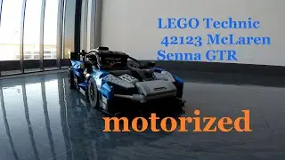 LEGO Technic 42123 McLaren Senna GTR motorized! RC. First run