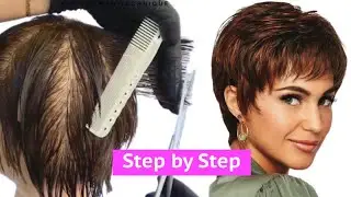 Popular Women Haircut For Short Hair Step By Step | Women Haircut Tutorial Eva Lorman