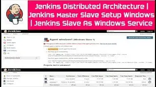 Jenkins Master Slave Setup Windows | Jenkins Slave As Windows Service | Distributed Architecture