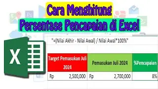 Cara Menghitung Persentase Pencapaian di Excel