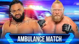 WWE 2K24 | Jacob Fatu VS Brock Lesnar - Ambulance Match | Bash in Berlin