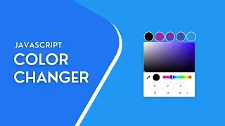 Javascript background color changer project | Switch background color on button click | color picker