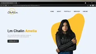 How To Make Portfolio Website Using Html & Css | Step-by-Step Tutorial | Website creater by visual