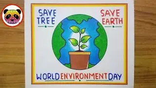 World Environment Day Drawing / Environment Day Drawing / Save Tree Save Earth Drawing