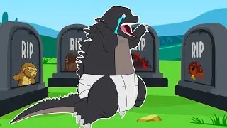 POOR BABY GODZILLA LIFE : R.I.P Godzilla Family - Sad Story 😥 | Godzilla Animation Cartoon