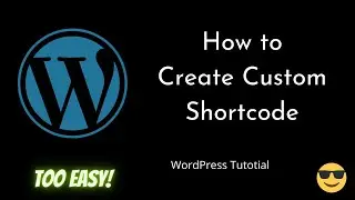 How to create custom ShortCode | WordPress | add_shortcode | Beginners Tutorial | Tutorial - 23