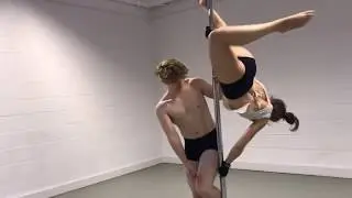LCP Dance Theatre - Escape 2 - new pole/silks dance performance - rehearsing in the studio