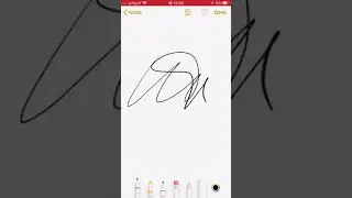 How to create a digital signature on an iPhone