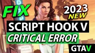 Script Hook V Critical Error #gta5 fix | How to fix #script hook v error 2023 || by borntoplaygames