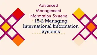 15-2 Managing International Information Systems