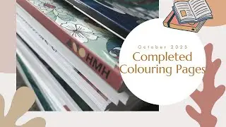 Completed Colouring Pages - October 2023