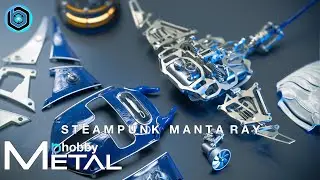 Steampunk Mobula Manta Ray Mechanical 3D Metal | Speed Build | Metal Kit