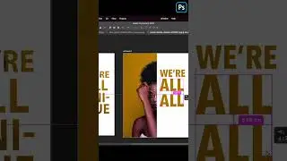 Clipping Photo to Text in Photoshop | #shorts  #tutorial  #photoshop #shorts_video