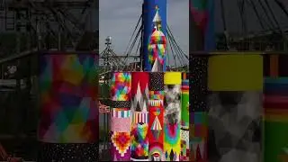 large-scale mural by artist Okuda San Miguel  #art #artists #mural #publicart #moltenimmersiveart