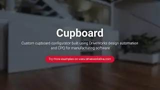 DriveWorks Pro Configurator Example - Cupboard