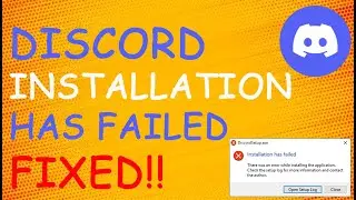 Discord Installation Has Failed Error |  How To Fix Discord Installation Has Failed Error [2022]