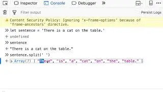 fff8-24 Using split to Break Down a String into an Array in JavaScript