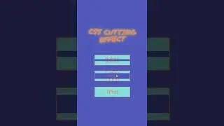 CSS cutting button effect ✂️ 