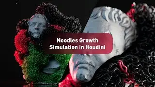 Noodles Growth Simulation - Houdini Tutorial