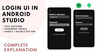 How to create login app in android studio | Login ui android studio | login app android studio| Java