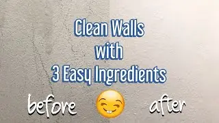 Wall cleaning | DIY Wall Cleaner | Water, Vinegar & Dish Soap Cleaning Solution