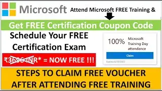 How to Schedule Microsoft Certification exam after training using 100% Discount Voucher.