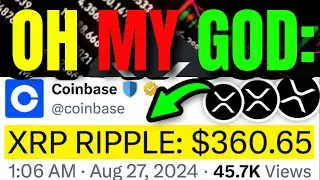 COINBASE CEO PUMPS XRP TO $360.65 NOW! MAJOR WIN! - RIPPLE XRP NEWS TODAY