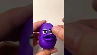 Grimace Sculpting in Clay