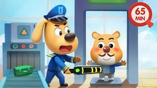 Police at Airport Security ✈️ | Airplane Safety Tips | Kids Cartoons | Sheriff Labrador