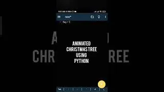 Animated Christmas tree using Python 