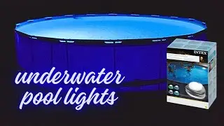 Underwater Magnetic LED Pool Lights INTEX Unboxing and Testing