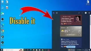 How to Remove the "News and Interests" from Taskbar in Windows 10