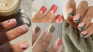 EASY FALL NAIL DESIGNS | easy fall nail art at home using gel polish