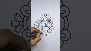 How to Draw Rangoli on Paper || Rangoli Designs 