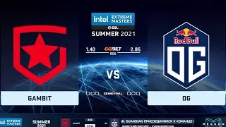 🔴  RU  Gambit vs OG  BO5  Grand Final | IEM Summer 2021