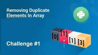 How to remove duplicate elements from an array in Python ? | Python coding for beginners