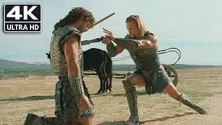 Troy (2004) Hector vs Achilles [ORIGINAL MUSIC] (4K UHD)