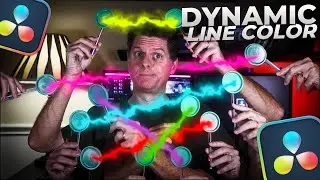 MYSTERIOUS Dynamic Line COLORS / Davinci Resolve Fusion Tutorial