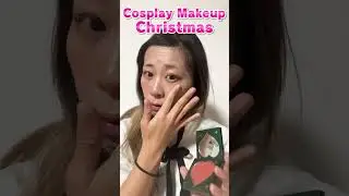 Japanese Santa Claus girl cosplay makeup/ Японский косплей-макияж девушки Санта-Клауса/ 