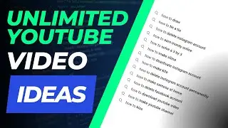 How to find unlimited YouTube video ideas 2023 (step by step)