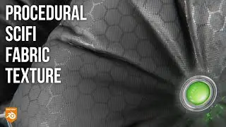 Make procedural scifi fabric texture - Blender & Materializer tutorial