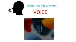 How can you unlock your iPad with your VOICE