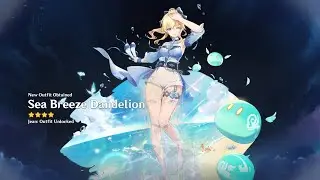 Sea Breeze Dandelion | Jean skin showcase | Genshin Impact