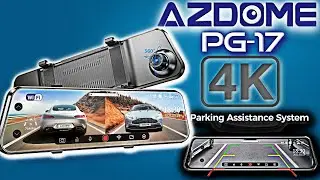 4K Dashcam with Parking Assist Cam, what your car needs - AZDOME PG17 4K #dashcam  #gadgets